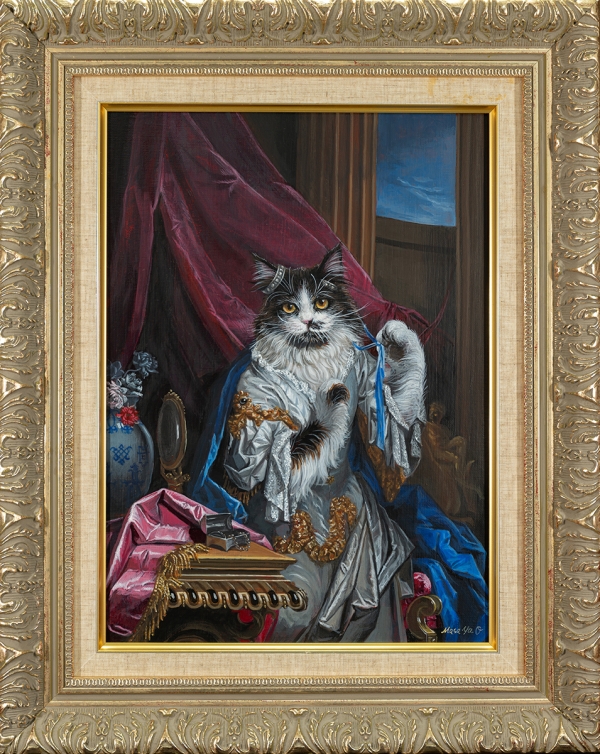 aristocratic cat portrait